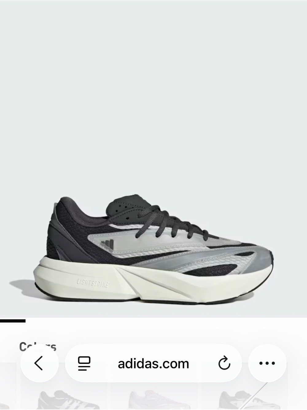 adidas light blaze Grey and Black Performance Runner